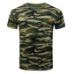 Camouflage Short Sleeve Round Neck Breathable Men's T-shirt