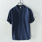 Retro Men's Linen Short Sleeve T-shirt