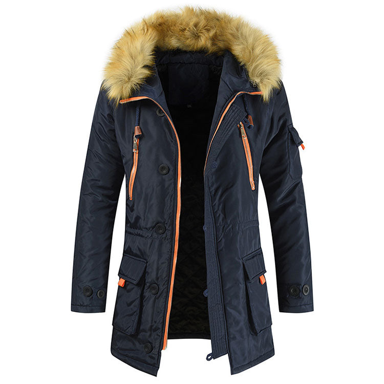 Winter Hot Style Thicken Casual Hooded Men Coat