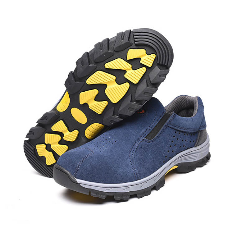 Breathable Male Anti-smashing and Piercing Safety Shoes - KINGEOUS