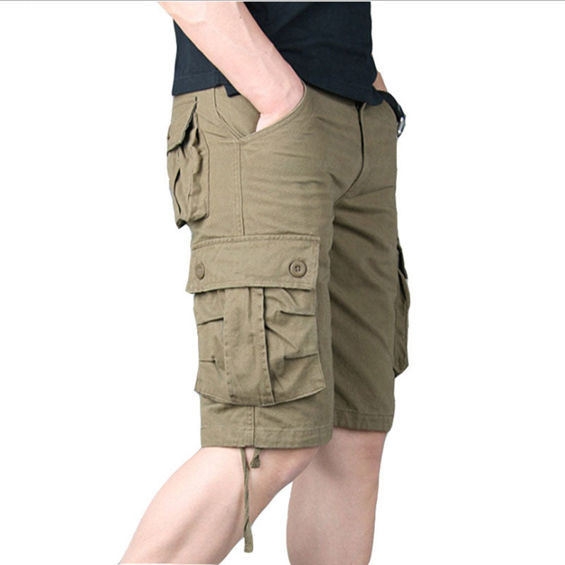 Summer Casual Cotton Large Pocket Men's Shorts
