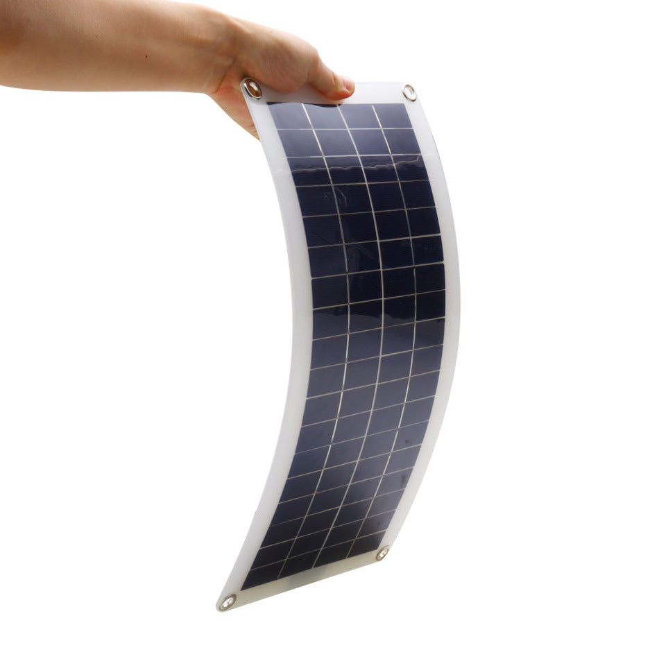 Solar Panel High-Efficiency Monocrystalline PV Module Power Charger for RV Marine Rooftop Farm Battery and Other Off-Grid Applications