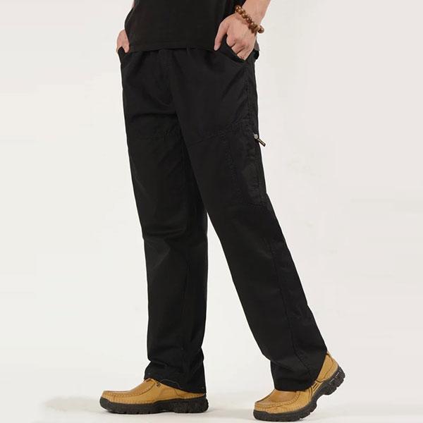 Casual Wear Multi-Pocket Plus Size Cargo Pant - KINGEOUS