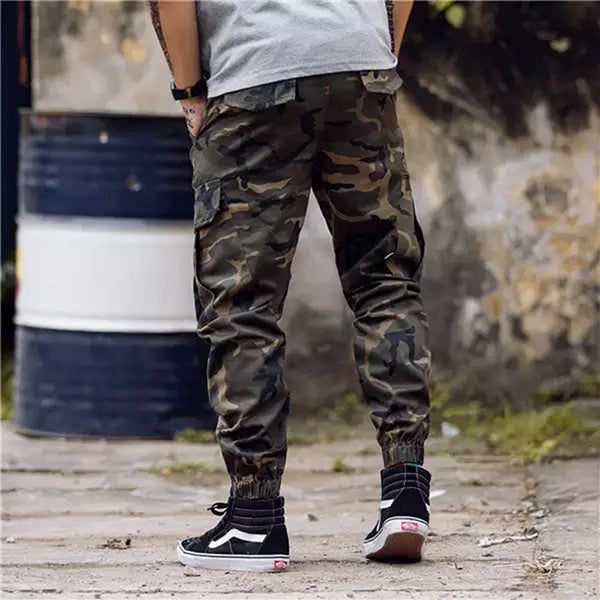 2019 Fashion Streetwear Jeans Jogger Ankle Banded Pants - KINGEOUS