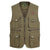 Solid Color V-neck Zipper Multi-pocket Men's Vest