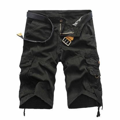 Cool Camouflage Summer Cotton Men Cargo Shorts - KINGEOUS