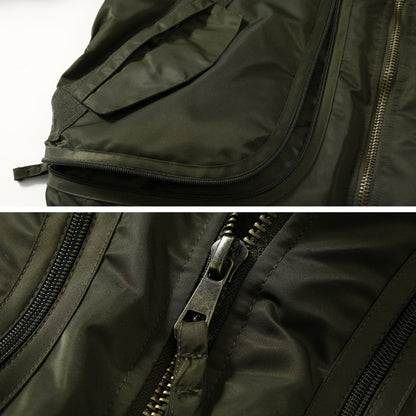 Aviador de la Fuerza Aérea Aviador de collar casual Lapa de algodón extraíble de algodón para hombres