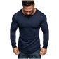 Men's Solid Color T-shirt Round Neck Men's Bottoming Shirt