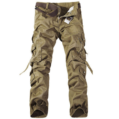 Causal Pockets Design Outdoor Cotton Men's Cargo Pants - KINGEOUS