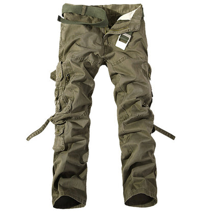 Causal Pockets Design Outdoor Cotton Men's Cargo Pants - KINGEOUS