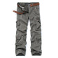 Causal Pockets Design Outdoor CottonMen's Cargo Pants - KINGEOUS