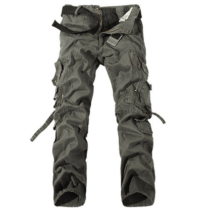 Causal Pockets Design Outdoor Cotton Men's Cargo Pants - KINGEOUS