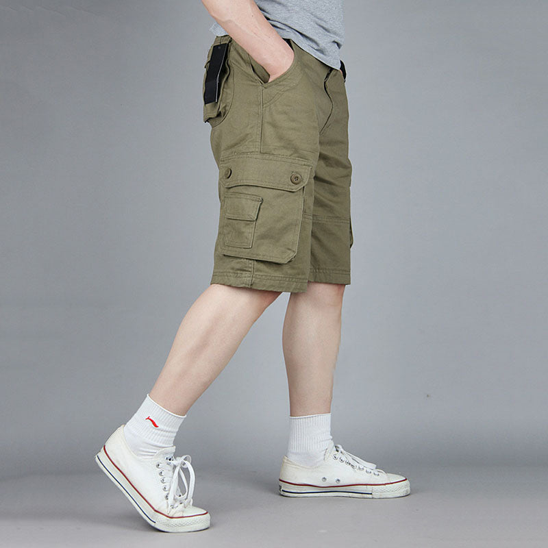 Outdoor Plus Size Loose Large Pocket Men's Shorts