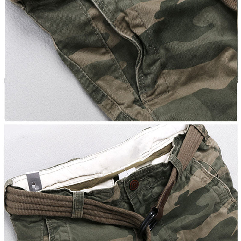 Casual Camo Military Multi-pocket Men's Straight Pants