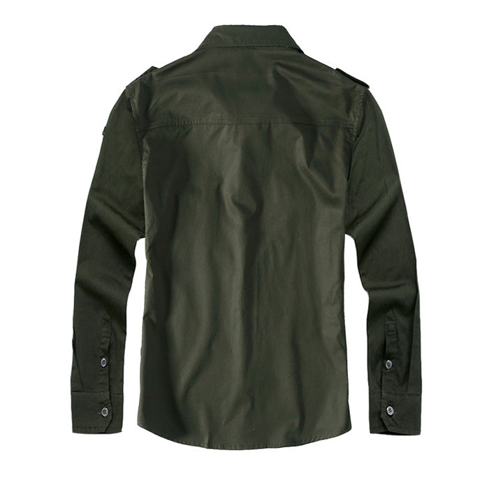 Air Force Thin Section Cotton Large Size Men's Shirt - KINGEOUS