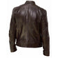 Cool Locomotive Style Zipper Men's Leather Jacket
