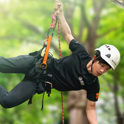تسلق الصخور في الهواء الطلق، البناء في الهواء الطلق، توسيع التدريب، لوازم الحماية لحزام نصف الجسم