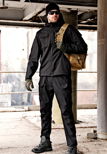 Traje de montañismo suave de la chaqueta de las fuerzas especiales al aire libre para hombres