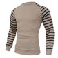 Casual Waffle Crew Neck Pullover Men's Knit Sweater