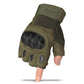 Military carbon fiber Half Finger Men Gloves