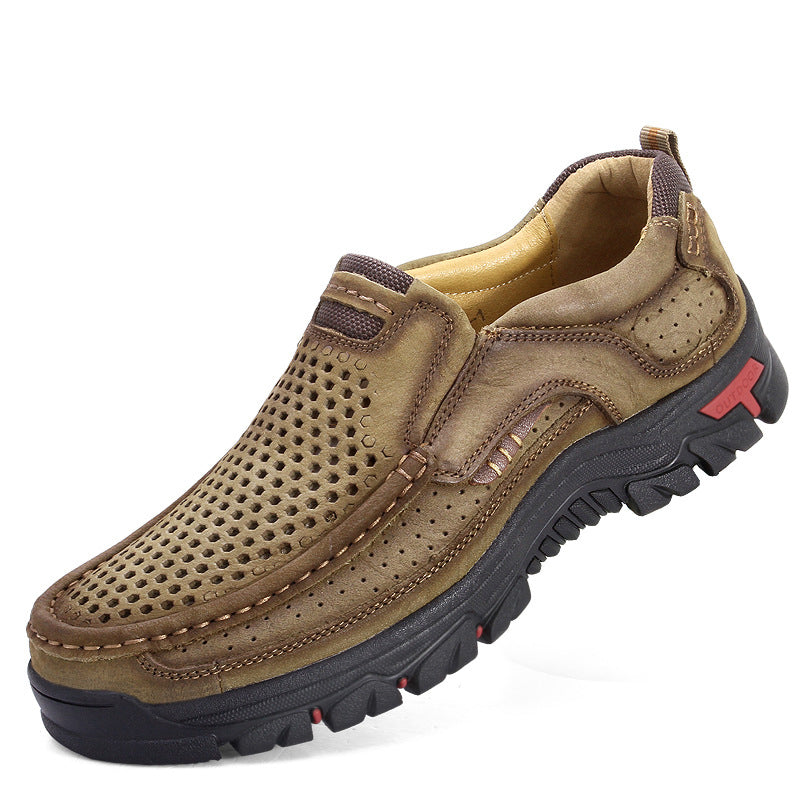 Outdoor Supportive and Comfortable Orthopedic Lace-up Men's Shoes