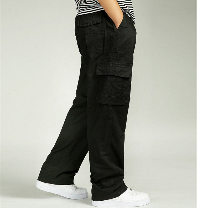 Extra Large Size Casual Loose Straight Men‘s Pants - KINGEOUS