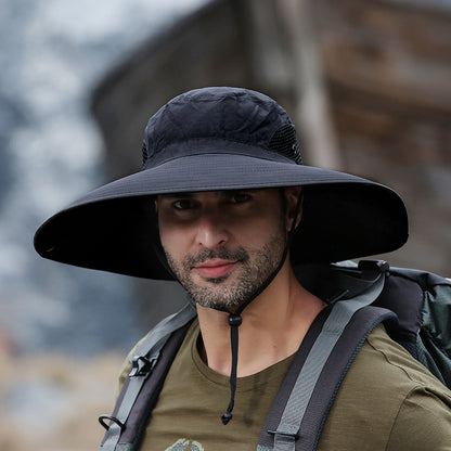 قبعة صياد السمك سريعة الجفاف ومقاومة للأشعة فوق البنفسجية في الهواء الطلق