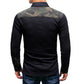 Men's Pocket Camouflage Denim Panel Shirt
