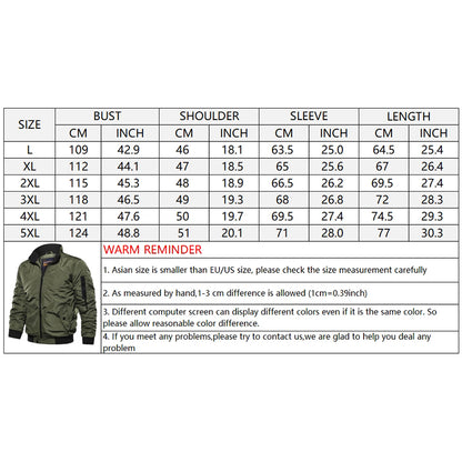 Casual Solid Color Flying Men's Jacket - KINGEOUS