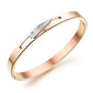 Charming Hollow Plating CZ Inlaid Stainless Steel Couple Bracelets - KINGEOUS