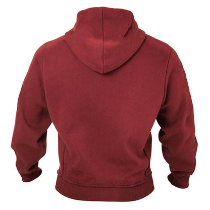 Fitness Chaqueta de entrenamiento suelto de entrenamiento para hombres Camisa deportiva espesa de Warcraft irregular