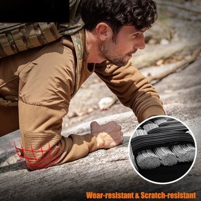 سترة رجالية سميكة من الصوف القطبي برقبة دائرية من مشجعي الجيش في الهواء الطلق