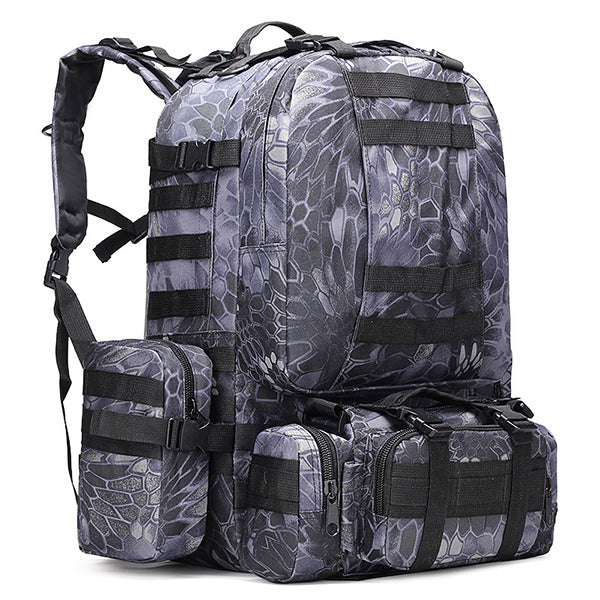Camping Camo Tear-resistant Tactical 4 In One  backpack - KINGEOUS