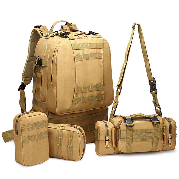 Camping Camo Tear-resistant Tactical 4 In One  backpack - KINGEOUS