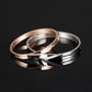 Forever Courage Printing CZ Inlaid Stainless Steel Couple Bracelets - KINGEOUS