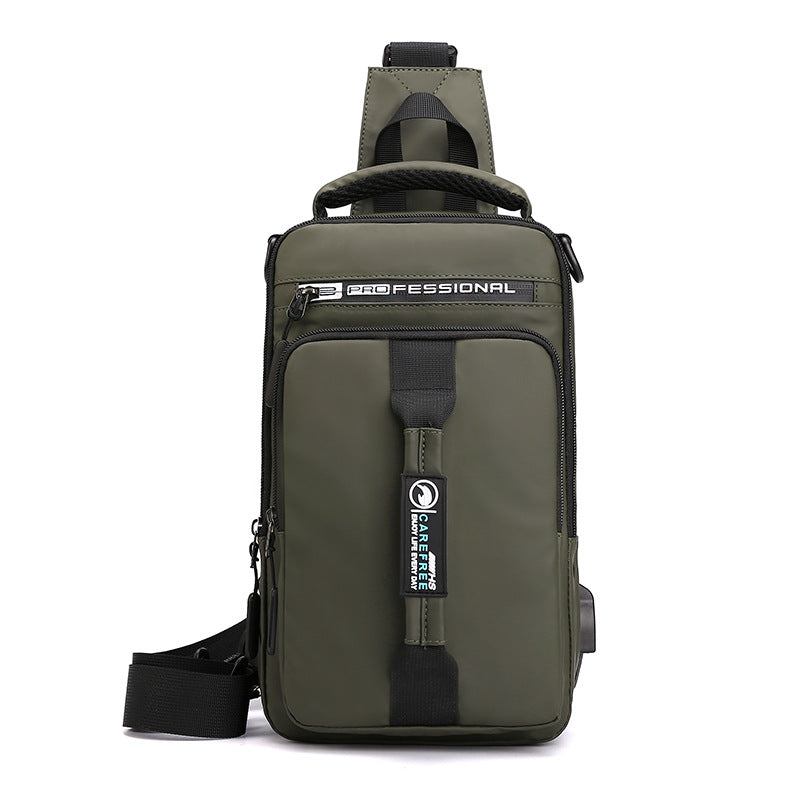 New Simple Multifunctional With USB Interface Men's Bag