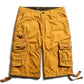 Causal Outdoor Multi Pockets Cotton Cargo Men Shorts - KINGEOUS