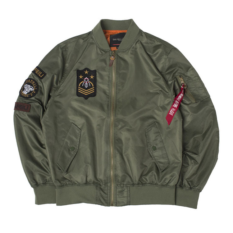 Fashion Airborne Division Badge Loose Men Jacket