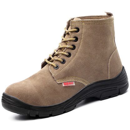 Safety Shoes for Men, Leather Insulated Men's Work Boot