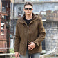 Casual Detachable Plush Liner Hooded Men's Thickened Cotton Padded Jacket