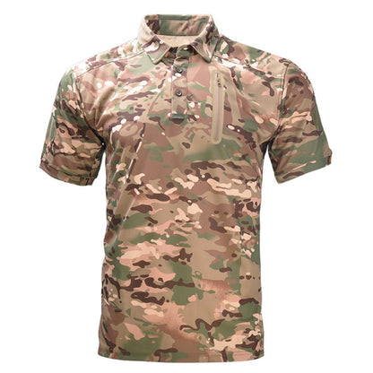 Camisetas táticas de tênis de tênis de golfe lapela