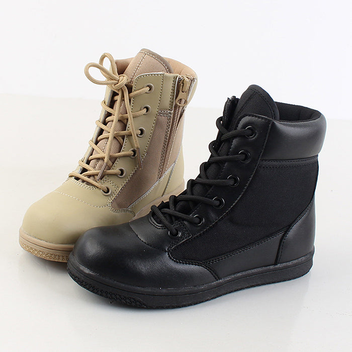 Child Military Style Non-Slip Hiking Tactical Combat Boots - KINGEOUS