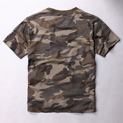 Outdoor Casual Camouflage Round Neck Männer Kurzarm T-Shirt