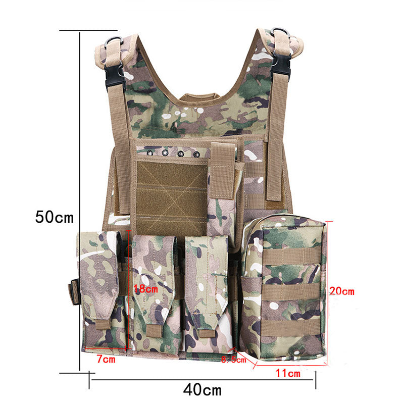 Outdoor Camo Amphibious  Module Multifunctional Vest