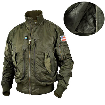 Retro MA1 Air Force Pilot Herren -verdickte Jacke