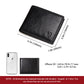 Retro Solid Color RFID Leather Coin Purse Card Men's Wallet