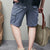 Solid Cotton Multi-pocket Men's Shorts