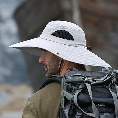 قبعة صياد السمك سريعة الجفاف ومقاومة للأشعة فوق البنفسجية في الهواء الطلق