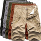New Loose Zipper Solid Color Men's Shorts