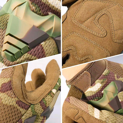 Luvas de dedo completo resistentes ao combate tático